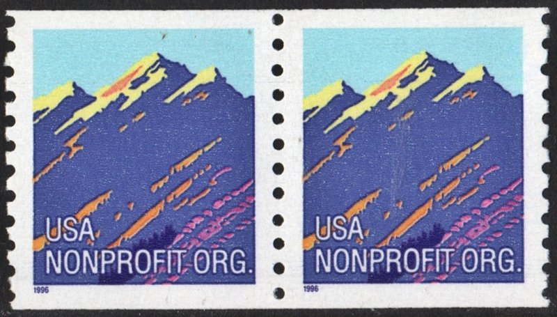 SC#2903 (5¢) Mountain Coil Pair (1996) MNH