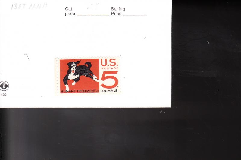 SC# 1307 / Humane Treatment of Animals / Single / MNH 