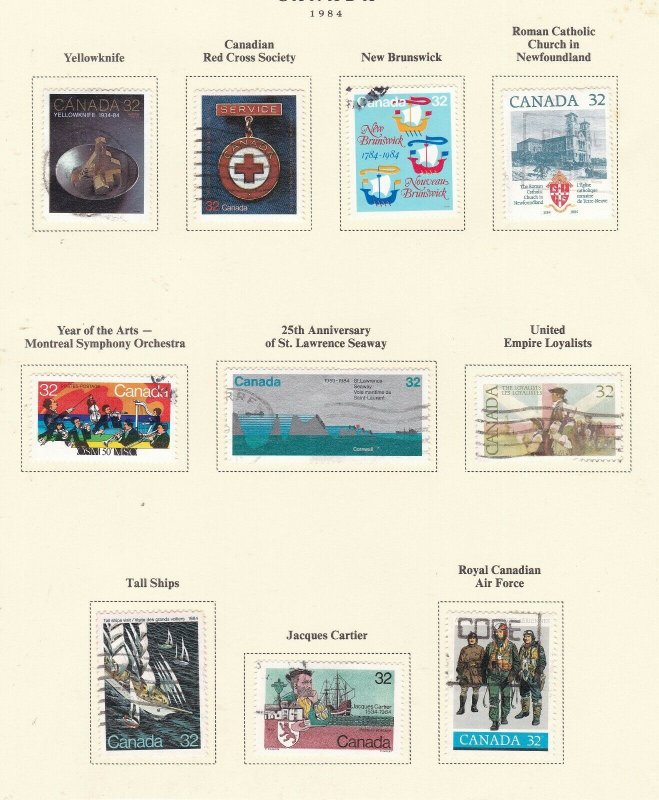 CANADA   ^^^^^198  used   collection on page  ( TOPICALS) @x dca 414xxbca144