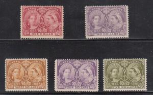 Canada #61 - #65 Mint Jubilee High Value Set