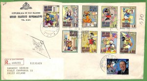 ZA1604 - SAN MARINO - POSTAL HISTORY - FDC DAY ONE COVER DISNEY 1971-