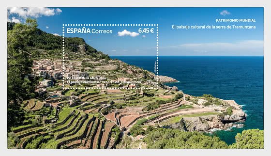 2023 Spain Cultural Landscape of the Serra de Tramuntana SS (Scott NA) MNH