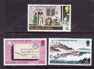 Pitcairn Is.-Sc#141-3- id12- unused NH set-UPU-1974-