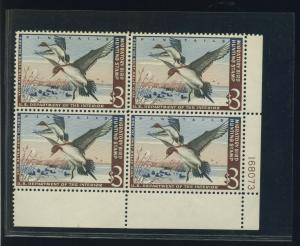 Scott #RW29 Federal Duck Mint Plate block of 4 Stamps  NH (Stock #RW29-pb1)