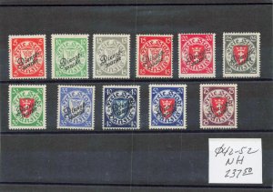 DANZIG   O42-52   MNH