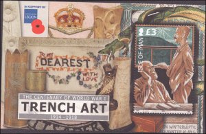 Isle of Man #1626, Complete Set, 2014, Art, Military Related, Never Hinged