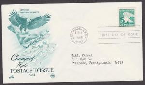 2111 D Nondenominated ArtCraft FDC with neatly typewritten address