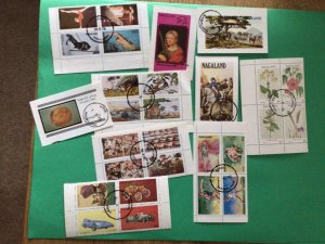 Nagaland collection of 10 stamps sheets A10683