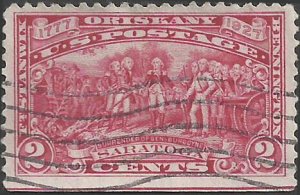 # 644 Used Carmine Rose Surrender Of General Burgoyne At Saratoga