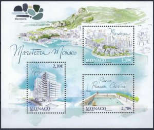 Monaco 2025 MNH Stamps Souvenir Sheet Contemporary Architecture Pool Sport