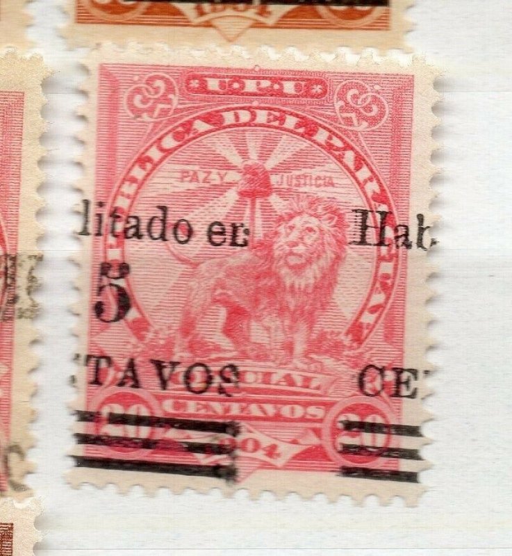 Paraguay 1908 Early Issue Fine Mint Hinged 5c. Surcharged Optd 281608