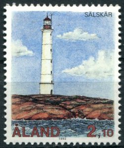 Finland Åland Islands Sc#65 MNH, 2.10m multi, Lighthouses (1992)