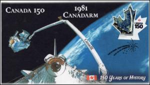CA17-038, 2017, Canada 150, 1981 Canadarm, Day of Issue, FDC