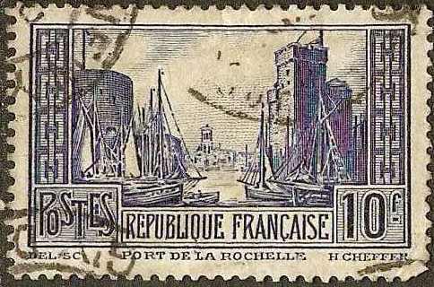 France - #252 -used- 1931 - La Rochelle Port - SCV-$6.50