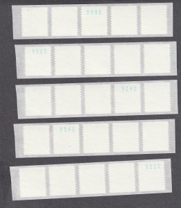 PNC5 34c Flag (UWS) SA 1111 (01) Spaces US #3550A 4 dig top set 5 MNH