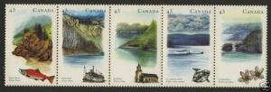 Canada 1489a MNH Canadian Rivers, Fish, Boat