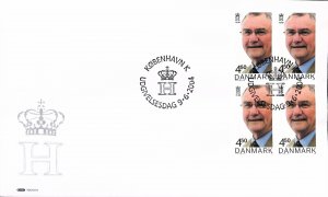 Denmark Danmark Scott 1279 FDC block of 4,