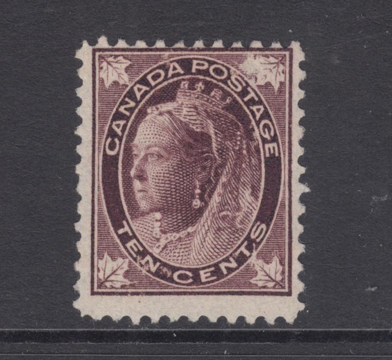 Canada Sc 73 MNG. 1898 10c Queen Victoria Maple Leaf, Scarce 