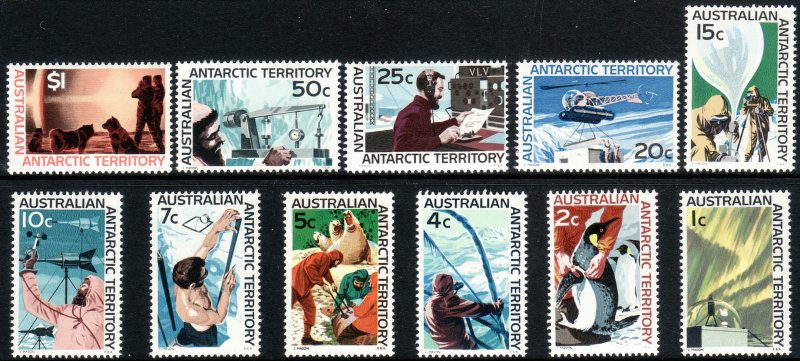 1966 Australia Antarctic Territory AAT complete set MNH Sc# L8 / L18 CV $48.00