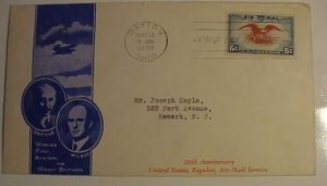 US  FDC 1938 AIR