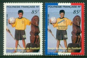 French Polynesia 1998 World Cup Soccer Championships France + Opt Muh