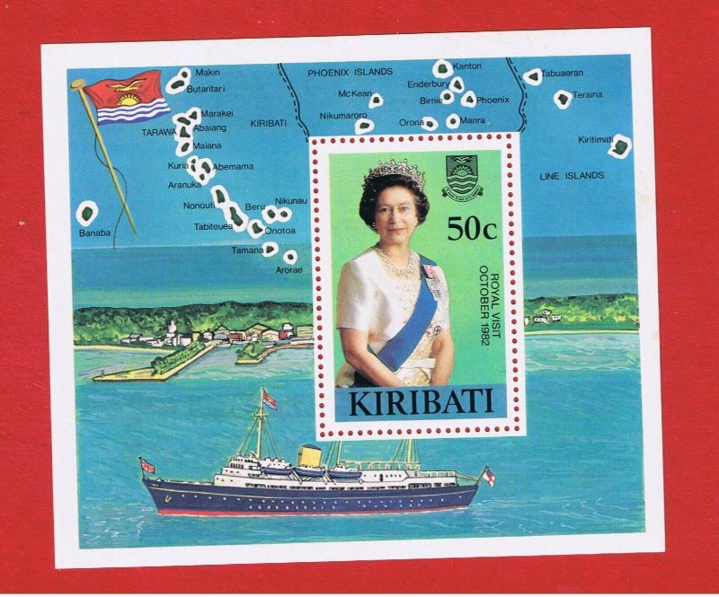 Kiribati #417 MNH OG  Elizabeth ll Souvenir Sheet  Free S/H    
