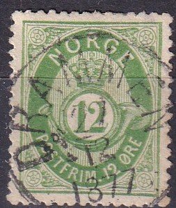 Norway #26 F-VF Used CV $24.00 (Z9597)