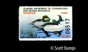 AL06 1984 Alabama State Duck Stamp - MNH - ​Buffleheads