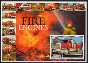 Angola 2002 FIRE ENGINE s/s Perforated Mint (NH)