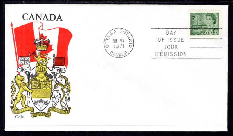 Canada 543 Cole U/A FDC