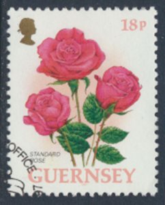 Guernsey  SG 572b  SC# 584 Flowers First Day of issue cancel see scan