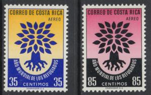 XG-G194 COSTA RICA - Refugee Year, 1960 2 Values MNH Set