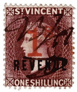 (I.B) St Vincent Revenue : Stamp Duty 1/- on 1/- OP