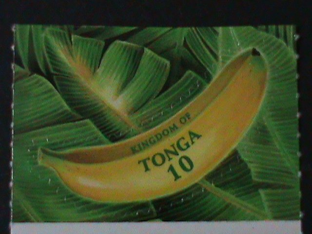 TONGA-2001-SC#1054a -BEAUTIFUL LOVELY BANANA-DIE CUT- MNH -VF-HARD TO FIND