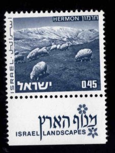 ISRAEL Scott 467 MNH**  stamp with tab from 1970's Landscape set