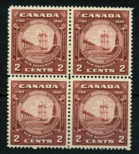 ?#210 New Brunswick block of 4 VF MNH Cat$32 Canada mint