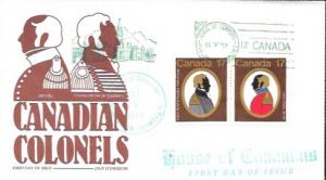 Canada FDC House of Commons - Colonels #819-20