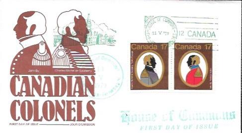 Canada FDC House of Commons - Colonels #819-20