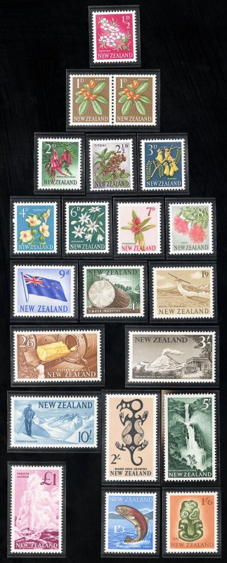 New Zealand Stamps # 333-52 MNH XF Scott Value $81.00