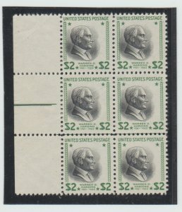 #833  WARREN HARDING BLOCK OF 6  MINT OGNH  ⭐⭐⭐⭐⭐