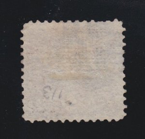 US 113 2c Post Horse & Rider Used w/ Segmented Cork Cancel VF SCV $80