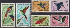 Comoro Islands 1967 SC 69-72, C20-C21 MNH Birds Set 