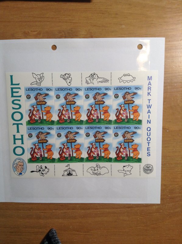 Lesotho  #  507  MNH  (sheet of 8)