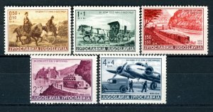 1939 Yugoslavia Scott #B79-83 Set Mint Never Hinged - Mail Delivery System