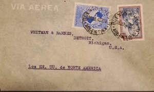 MI) 1940, ARGENTINA, AIRWAY, FROM BUENOS AIRES TO DETROIT - MICHIGAN UNITED STA