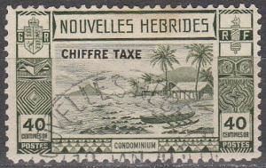 New Hebrides (Fr) #J9 F-VF Used CV $140.00 (A12830)