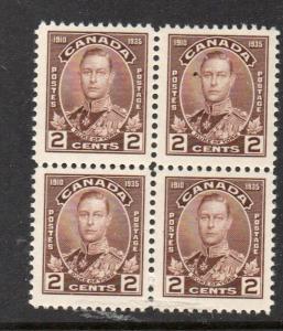 Canada Sc 212 1935 2 c Duke of York stamp block of 4 mint NH