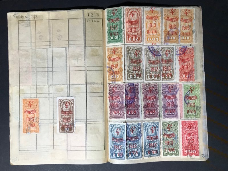 Uruguay Revenue Stamps Mint/Used 1896-1911 (1400 Stamps)