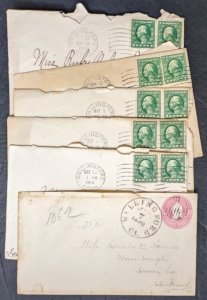 EDW1949SELL : USA 6 Wallingford CT covers 1860s-1914