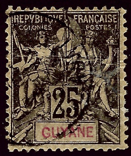 French Guiana SC#42 Used F-VF...Worth a Close look!!